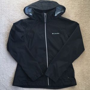 Black Columbia Brand Windbreaker